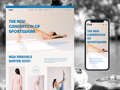 Sportswear eCommerce Web Design Inspired by Olympic Paris 2024 branding color color palette design ecommerce figma freelancer mobile pilates responsive shopify sportswear squarespace ui ux web design website wordpress yoga