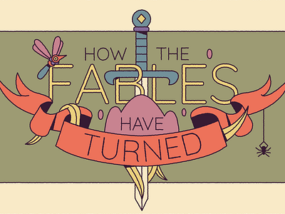 How the fables have turned 2d design illustration old tale vector women womens day