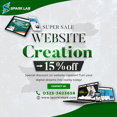 Azadi Sale by Spark Lab – 15% OFF on Website Development! app branding design graphic design illustration illustration art logo spark lab ui ux vector website crreation website development