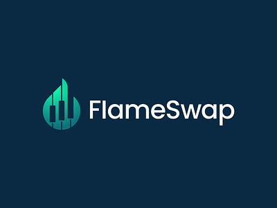 Flame ai brand branding crypto design elegant fire flame graphic design logo logo design logo designer logodesign logodesigner logotype modern saas swap trading web3