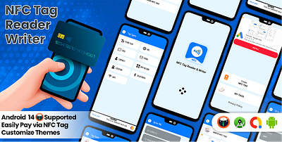 NFC Tag Reader - Android App appdesign appdevelopment branding logo mobileapp software ui