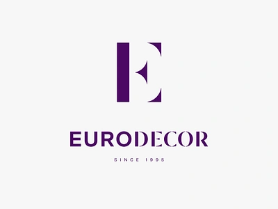 Euro Decor Rebranding alexeymalina b2b branding corporate design corporate identity e letter lettering logo design malina branding monogram wallcoverings logo wallpaper brand wallpaper logo