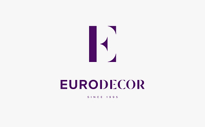 Euro Decor Rebranding alexeymalina b2b branding corporate design corporate identity e letter lettering logo design malina branding monogram wallcoverings logo wallpaper brand wallpaper logo