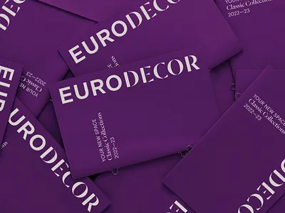 Euro Decor Rebranding alexeymalina b2b branding brochure design corporate design euro decor lettering malina branding wallcoverings brand wallpaper brand wallpaper logo