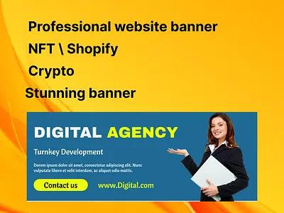 Professional website banner branding graphic design logo motion graphics ui