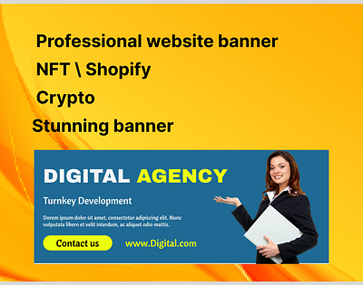 Professional website banner branding graphic design logo motion graphics ui