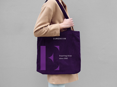 Euro Decor Rebranding alexeymalina b2b branding corporate design corporate identity euro decor inspiring ideas lettering malina branding merch design monogram tote bag wallpaper brand wallpaper logo