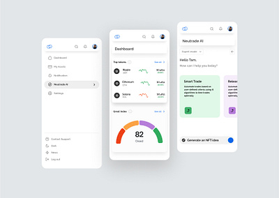 Mobile Dashboard Design branding graphic design ui