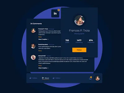 Social Platform Mini UI Kit branding graphic design ui