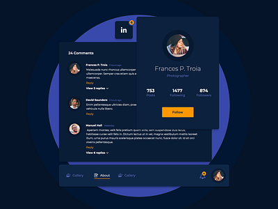 Social Platform Mini UI Kit branding graphic design ui