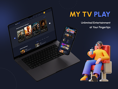 My Tv Play (OTT Website) my tv play online tv ott ott design ui ux web design webflow website