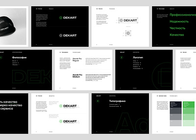 Dekart Rebranding alexeymalina b2b branding b2b company brad platform brand guides brand manual brandbook construction company corporate design corporate identity dekart layout design malina branding strategy