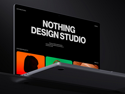 Nothing Studio Landing page design app branding design agency design company design portfolio design service framer framer template landing page landing page design personal portfolio portfolio studio studio website ui ux web design web development website website design