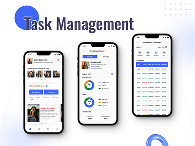 Task Management App application design management mobile my report my task task ui ux