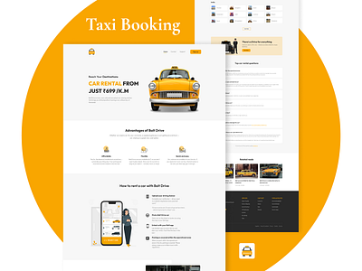 Taxi Booking booking car taxi design my cab online taxi booking taxi web design ui ux