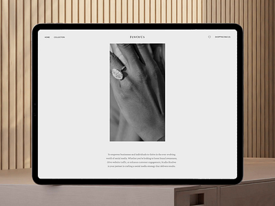 E-Commerce: Custom Shopify Design for Few of Us Jewelry💍 animation custom design e commerce fashion jewelry minimalistic modern product shopify ui uxui webdesign website
