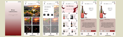 wine app design ui ux