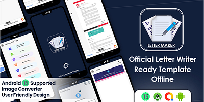 Official Letter Writer - Android App Template appdevelopment branding logo mobileapplication ui