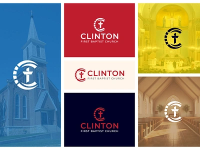 Clinton Church Logo brand logo branding business logo christian church christian church logo church church logo company logo creative logo logo design logo type professional logo religious religious logo