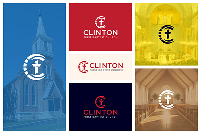 Clinton Church Logo brand logo branding business logo christian church christian church logo church church logo company logo creative logo logo design logo type professional logo religious religious logo