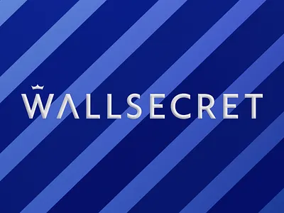 Wallsecret Branding alexeymalina consumer branding crown logo lettering logo deisign malina branding naming stripes wallcoverings logo wallpaper brand wallpaper logo wallsecret