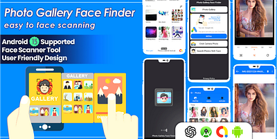 Photo Gallery Face Finder - Android Template appdesign appdevelopment branding logo mobileappdesign ui