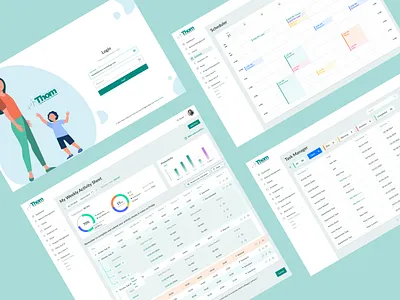 EHR Web App calendar dashboard ehr system ehr web app healthcare login responsive design uiux usability user experience web app