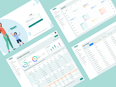 EHR Web App calendar dashboard ehr system ehr web app healthcare login responsive design uiux usability user experience web app