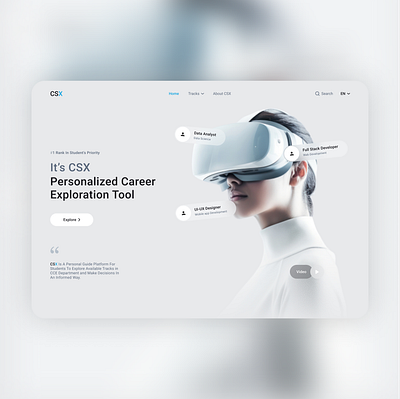 CSX - A Personal Guide Responsive Platform animation branding clean design design graphic design landing page minimal design modern design platform typography ui user experience user interface ux web app web design website