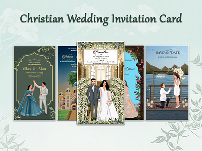 Traditional Catholic Wedding Bride Groom Invitation graphic design invitation invitation card wedding wedding invitation