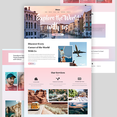 Travel Agency Landing Page Design inspiration