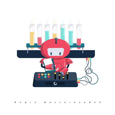 Loading character design design illustartion loading loading design loading illustration robot