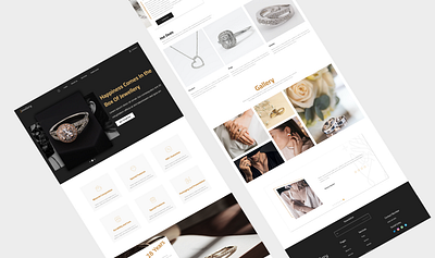 Jewellery Website UI Design creative design design ecommerce interaction design jewellery luxury design responsivedesign uidesign uiux uxdesign webdesign website redesign