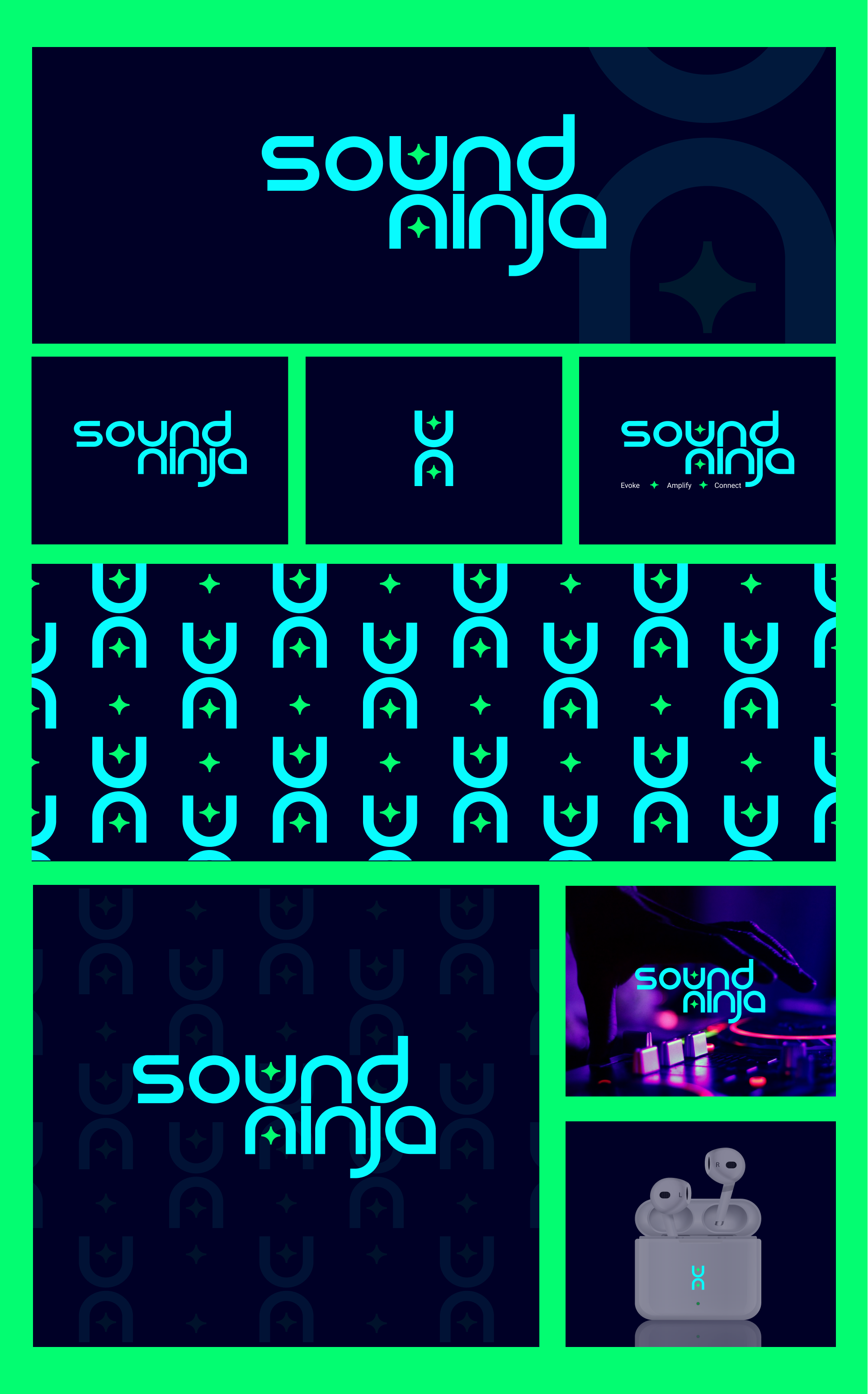 Sound Ninja animation brand design branding colors design graphic design graphics illustration logo logo design motion graphics typography vector