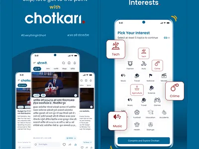 Chotkari UX/UI Design - Global Information Aggregating App amoeba labs amoeba labs design app ui app uiux design agency in nepal ui ui design uiux design ux ux design ux research