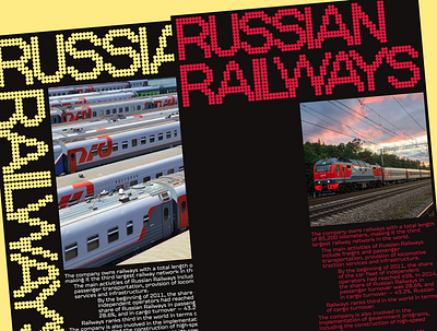 Russian Railways Shots poster rails railways ui web