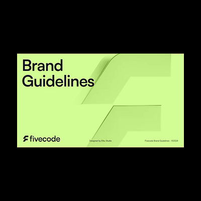 Fivecode Brand Guidelines brandbook brandguide brandguidelines branding code f five fletter innovation logo mark
