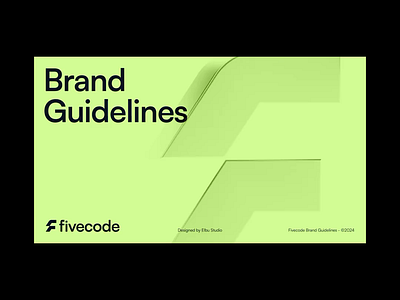 Fivecode Brand Guidelines brandbook brandguide brandguidelines branding code f five fletter innovation logo mark