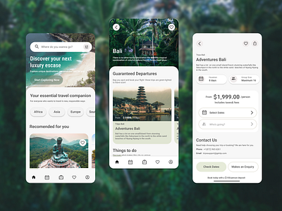 Travel Mobile App design graphic design holiday mobile app travel mobile app ui uiux web app