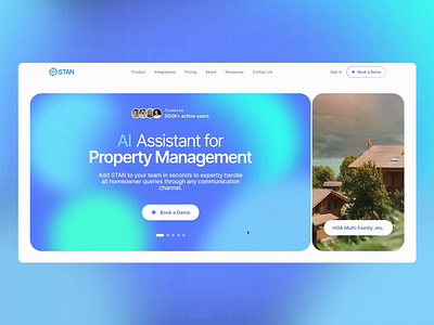 AI assistant for property management 🏠 ai design house productdesign property saas ui ux
