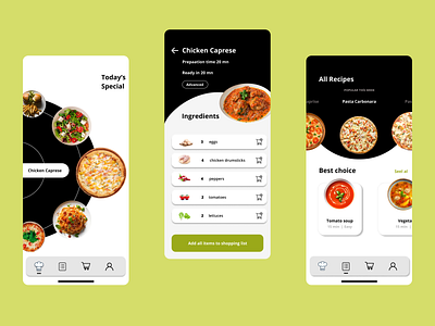 Food Mobile App food mobile app graphic design mobile app motion graphics ui ux