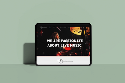 WPL Music Website branding colour music ui web design web development