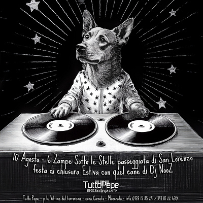 6 Paws Under the Stars - Event Poster Design artwork design digital art digitalart digitalpaint illustration illustration art nooz