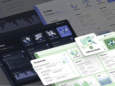 Task Tracker Interface Conception design graphic design interface landing ui ux web