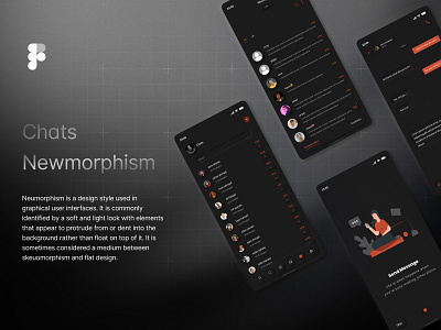 Chat Page Design With "Neomorphism" 3d animation app branding chat design designer graphic design inboarding logo meesage mobail morphism motion graphics neo neomorphism ui uiux ux web