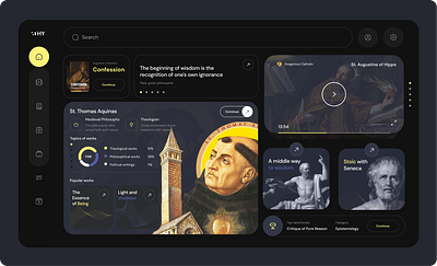 PhilosopHY - an application/platform for studying philosophy ui