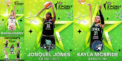 WNBA ALL-STAR - Starry 3PT Contest adobe photoshop allstar basketball creative design graphic design pepsi photoshop starry wnba