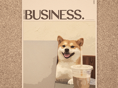 Business. 🐕 dog graphic design graphic poster