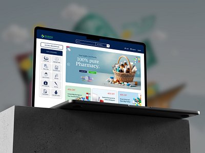 Care at Your Convenience: Dhaka Pharmacy Website UI Design figma pharmacy ui ui ux web ui ux