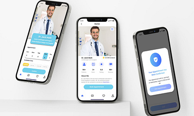 Doctor Appointment Book App UI app design app ui ux booking app doctor app figma ui ux